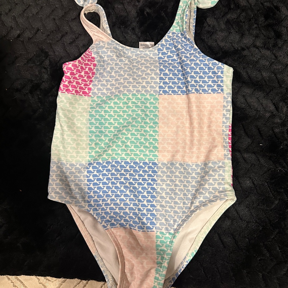 Vineyard Vines Color Block Whale One Piece